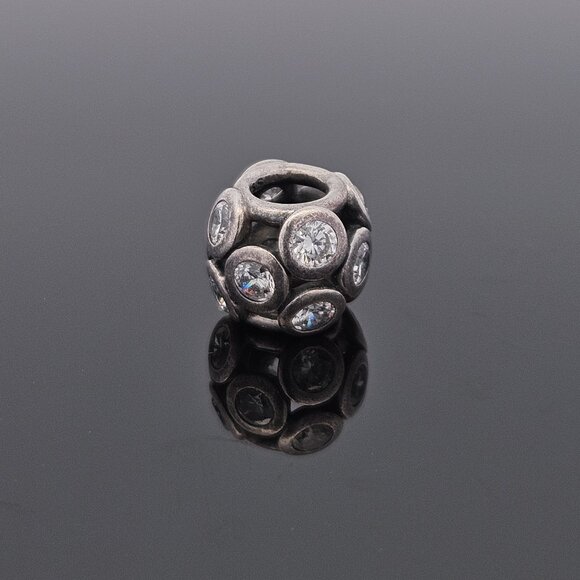 Pandora 925 Sterling Silver Clear Whimsical Lights Crystal Bead Charm - Picture 2 of 7